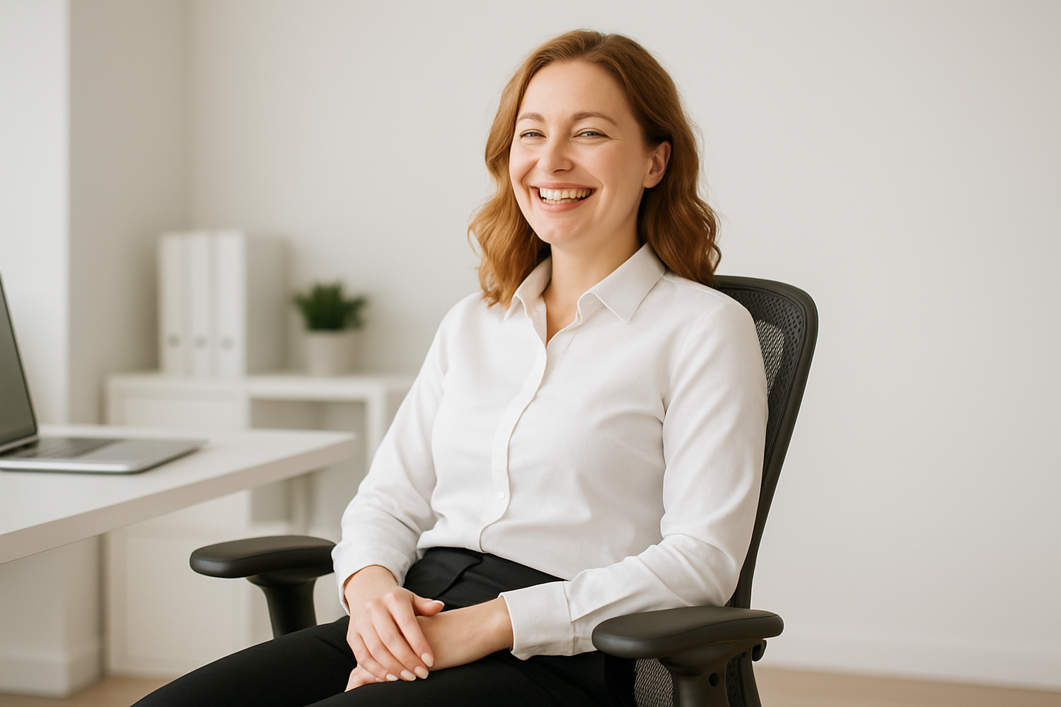 change to a caucasian woman